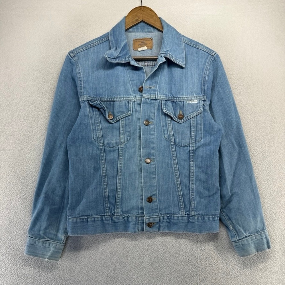 Vintage Horizon Denim Jacket Men's 38 Blue The Cheyenne Truck Chevrolet USA made